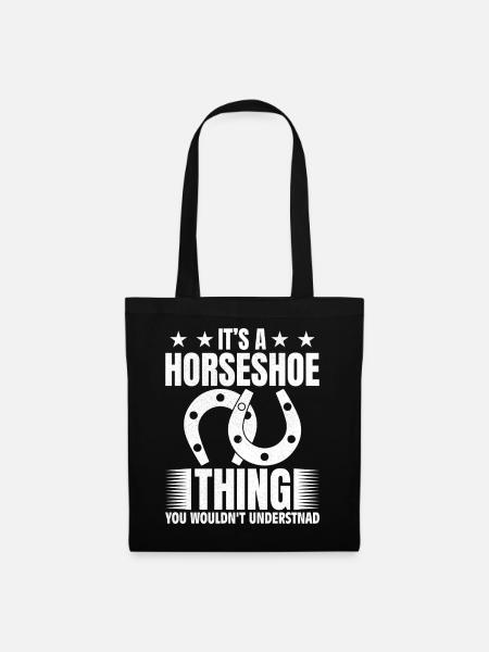 It's a horseshoe thing you would not understand - Stoffbeutel - Schwarz