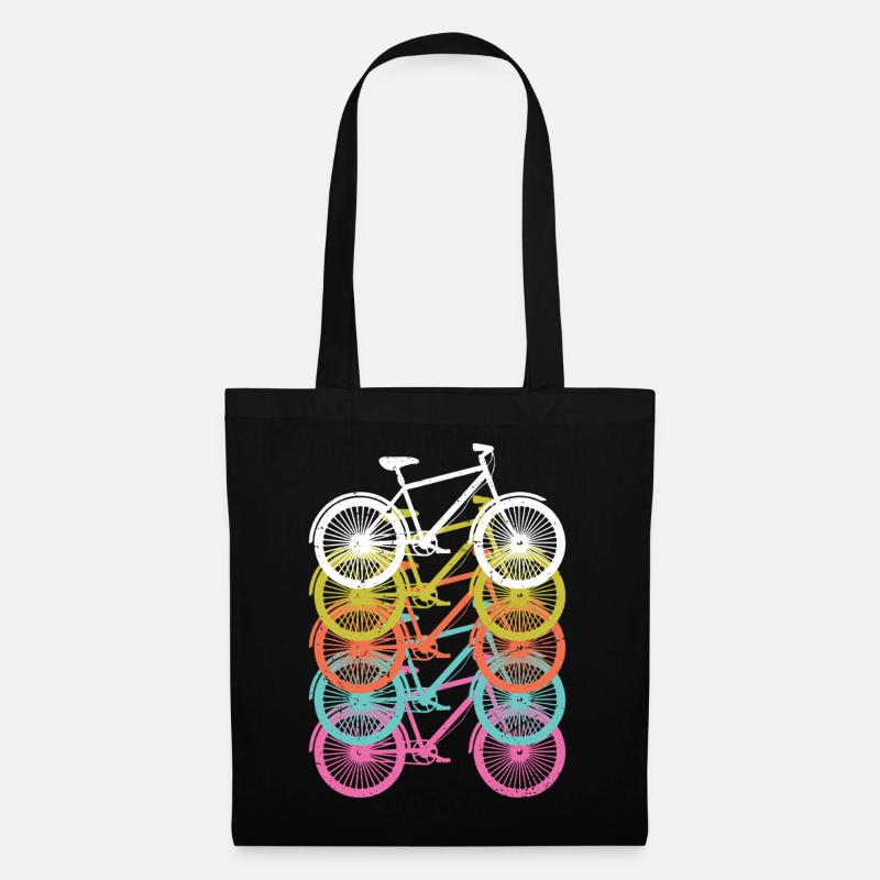 Cycling Retro Vintage - Stoffbeutel - Schwarz