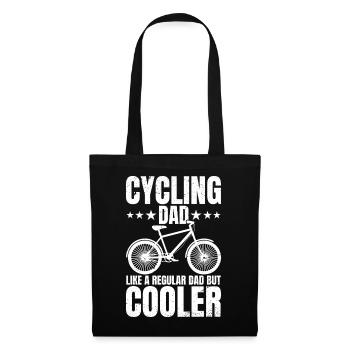 Cycling Dad Bike Rider & Cyclist Father's Day - Stoffbeutel - Schwarz - Vorne