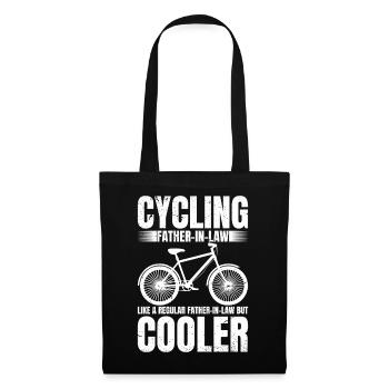 Cycling Father-in-law Bike Rider Cyclist - Stoffbeutel - Schwarz - Vorne