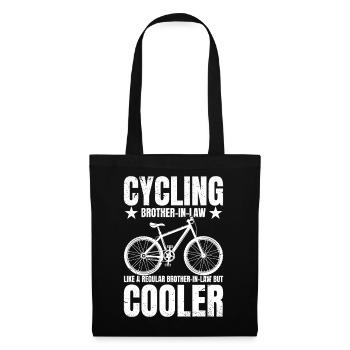Cycling Brother-in-law Bike Rider Cyclist - Stoffbeutel - Schwarz - Vorne