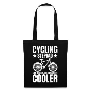 Cycling Stepdad Bike Rider Cyclist Stepdad's Day - Stoffbeutel - Schwarz - Vorne