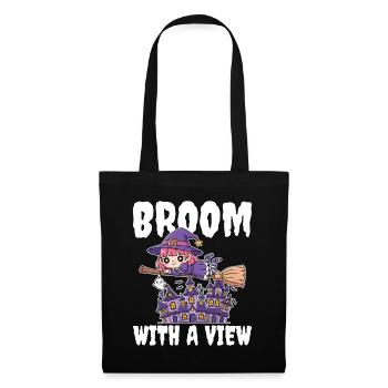 BROOM WITH A VIEW - WITCH HALLOWEEN - Tote Bag - black - Front