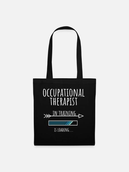 Geschenk Beruf Ausbildung Ergotherapeut - Stoffbeutel - Schwarz