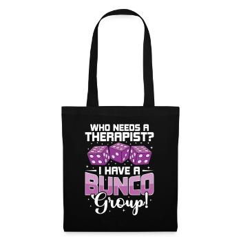 Theapie Bunco Player Dice Games Gift - Tote Bag - black - Front