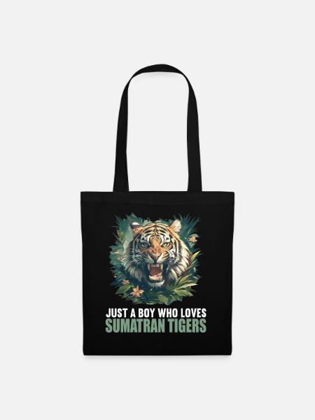 Sumatra-Tiger - Stoffbeutel - Schwarz