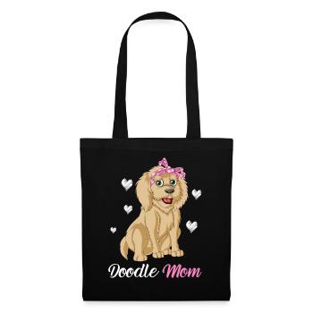Stolze Golden Doodle Mama – Perfekte Geschenk-Vibes - Stoffbeutel - Schwarz - Vorne