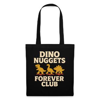 Dino Nuggets Nostalgie Drôle Snack Dinosaure - Sac en tissu - noir - Devant