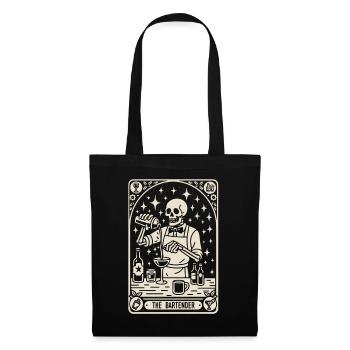 Bartender Barman The Bartender Tarot Cocktail - Tote Bag - black - Front