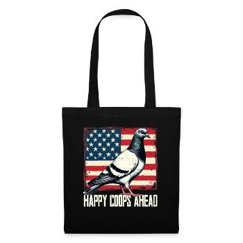 Pigeon fanciers Happy Coops Ahead - Tote Bag - black - Front