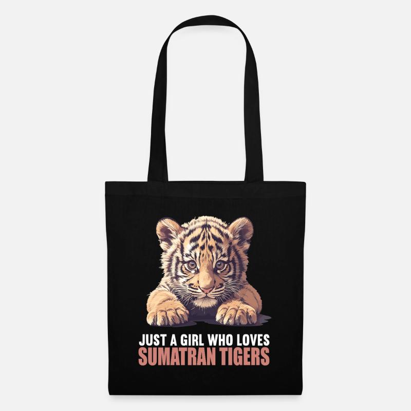Sumatra-Tiger - Stoffbeutel - Schwarz