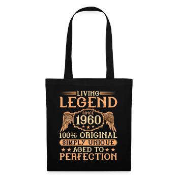 Living legend born since 1960 - 65th birthday - Tote Bag - black - Front