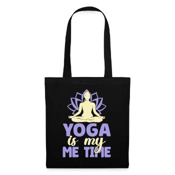 Yoga Is My Me Time Yoga Drôle - Sac en tissu - noir - Devant