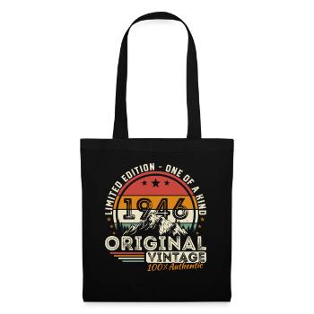 80 Years 1946 Vintage Retro Anniversary - Tote Bag - black - Front