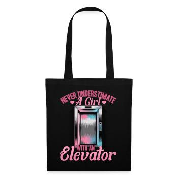 Elevator toddler & kids - Tote Bag - black - Front