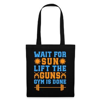Fitness Motivation Bodybuilder Lift The Guns Gym - Tote Bag - black - Front
