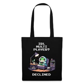 Multijoueur IRL : rejeté | Humour introverti - Sac en tissu - noir - Devant