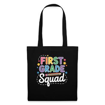 First Grade Squad Back To School - Stoffbeutel - Schwarz - Vorne