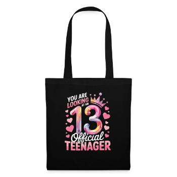 13th birthday teenager gift - Tote Bag - black - Front
