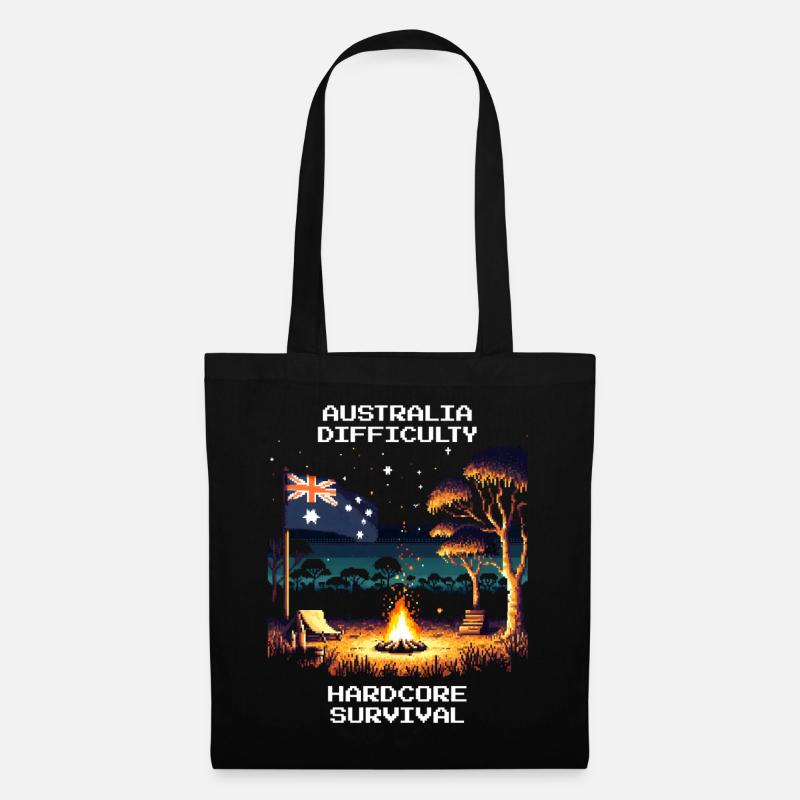 Australien: Hardcore-Survival | Outback - Stoffbeutel - Schwarz