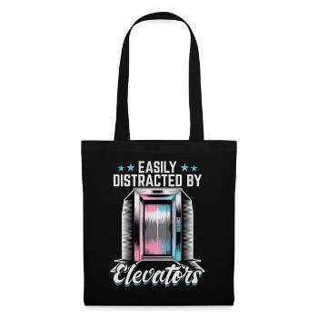 Ascenseur pour tout-petits et enfants - Sac en tissu - noir - Devant