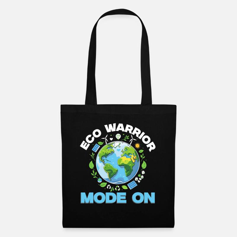 Umweltschützer Eco Warrior Mode On - Stoffbeutel - Schwarz