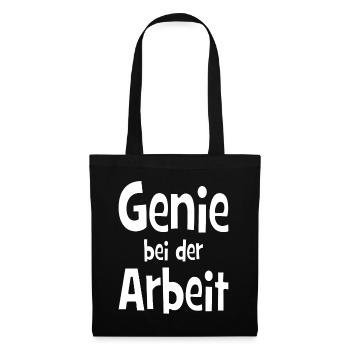 Genius at work - office - job - work - Tote Bag - black - Front