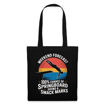 Diving diving board - Tote Bag - black - Front