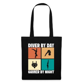 Diving diving board - Tote Bag - black - Front