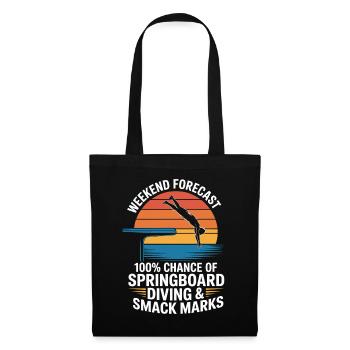 Diving diving board - Tote Bag - black - Front