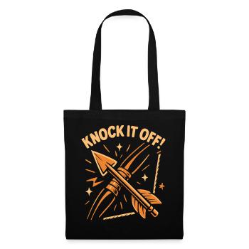 Archery Bow Archer Knock It Off - Tote Bag - black - Front