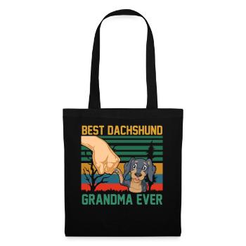 Best Dachshund Grandma Ever Design - Tote Bag - black - Front