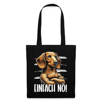 Simply Nope Dachshund Dachshund Stubborn Dog - Tote Bag - black - Front