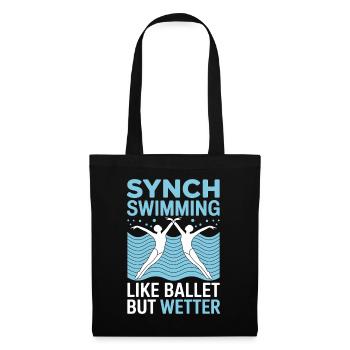 Synchronschwimmen Kunstschwimmen Wassersport - Stoffbeutel - Schwarz - Vorne