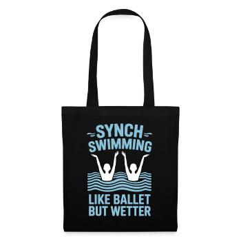 Synchronized swimming Artistic swimming Water sports - Tote Bag - black - Front