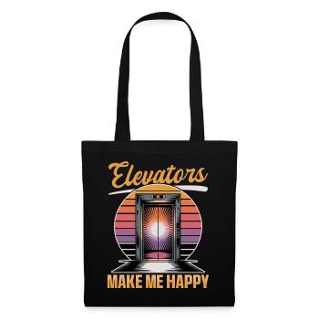 Elevator toddler & kids - Tote Bag - black - Front