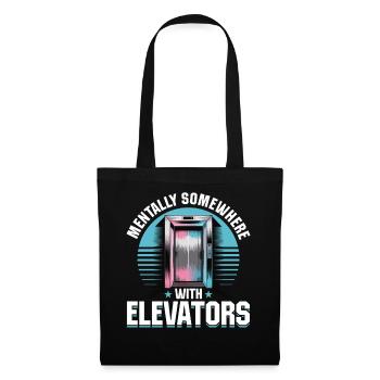 Elevator toddler & kids - Tote Bag - black - Front