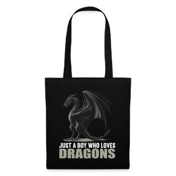 Dragon Dragon - Sac en tissu - noir - Devant