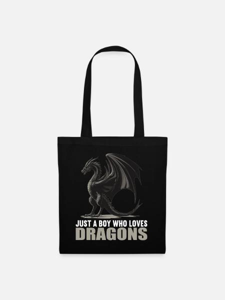 Dragon Dragon - Sac en tissu - noir