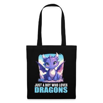 Dragon Dragon - Sac en tissu - noir - Devant