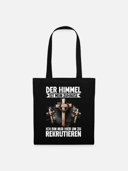 Jesus Christus Gott Bibel Christlicher Religiöses - Stoffbeutel - Schwarz