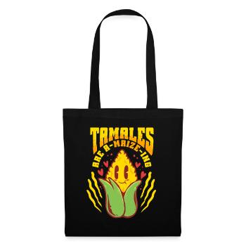 Les tamales sont un vrai délice - Sac en tissu - noir - Devant