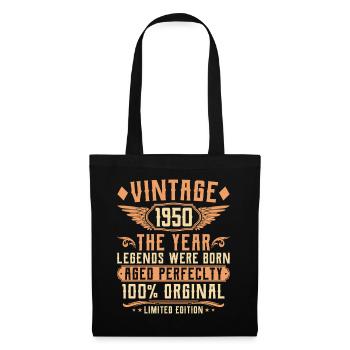 75e anniversaire - Année 1950 - Sac en tissu - noir - Devant