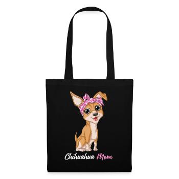 Funny Chihuahua Mom Pet Art Perfect Mother’s Day - Tote Bag - black - Front
