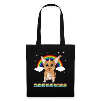 Chihuahua - Sac en tissu - noir - Devant