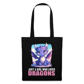 Dragon Dragon - Sac en tissu - noir - Devant