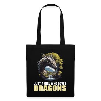 Dragon Dragon - Sac en tissu - noir - Devant