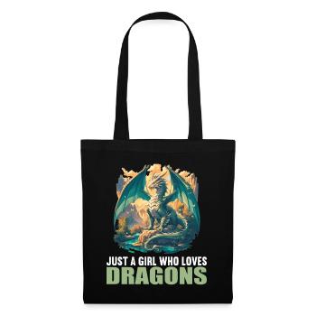 Dragon Dragon - Sac en tissu - noir - Devant
