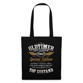 65th birthday gift vintage car September 1960 - Tote Bag - black - Front