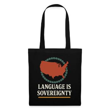 Revitalisation des langues autochtones Locuteurs natifs - Sac en tissu - noir - Devant